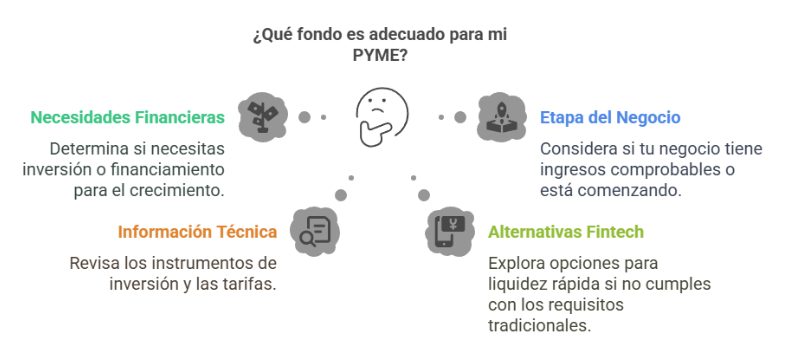 Aspectos para elegir cuál es el mejor fondo para tu PYME