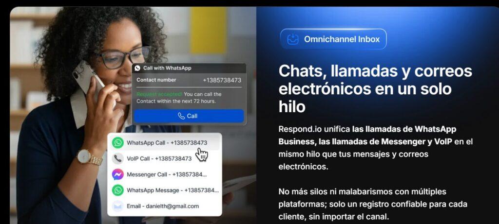 Pantalla de Respond.io