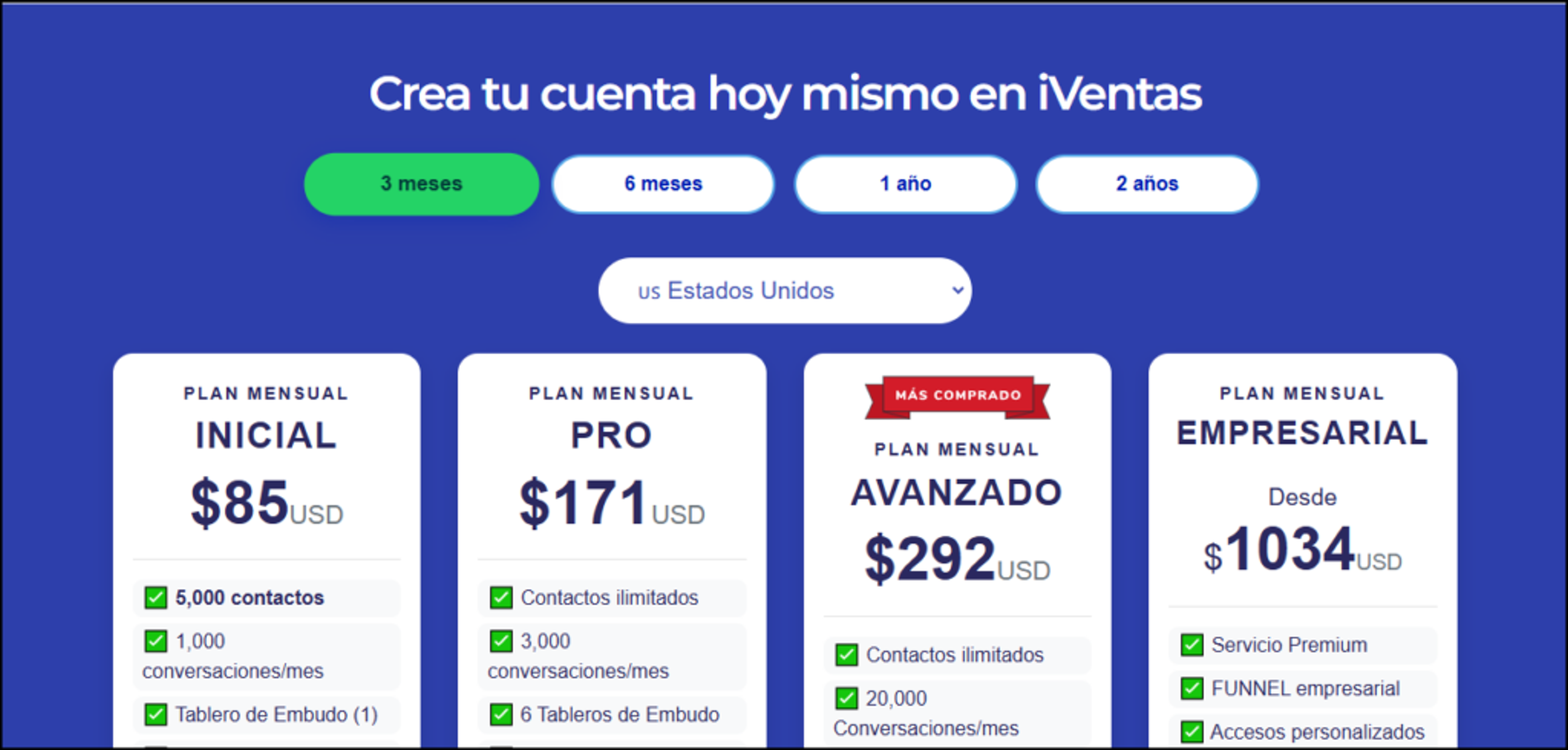 Precios de iVentas