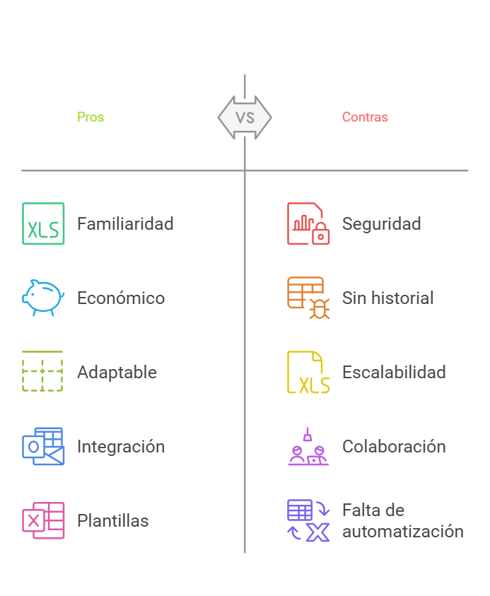 Ventajas y desventajas de un CRM en Excel