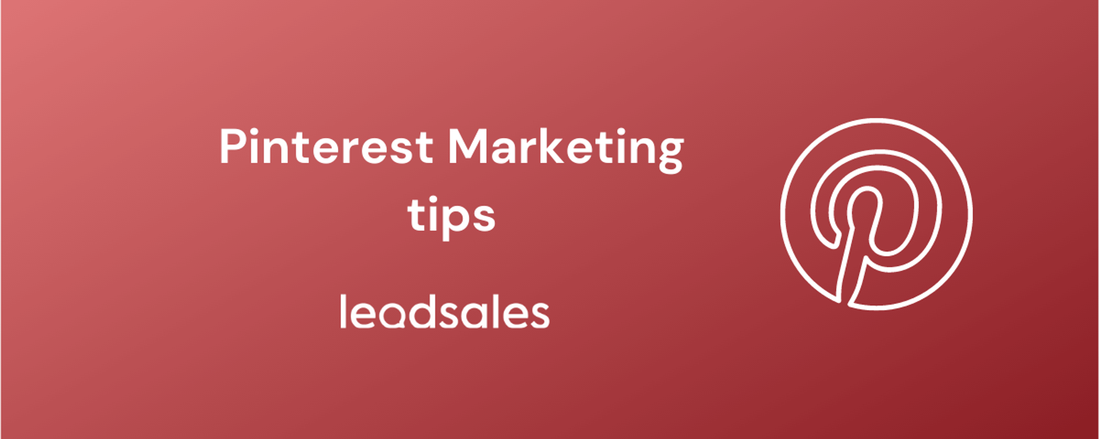 Portada del artículo: Pinterest marketing tips