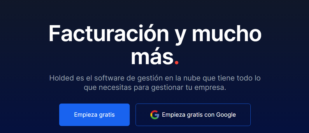 Portal web de Holded