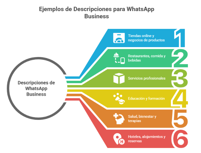 Ejemplos de descripción para WhatsApp Business