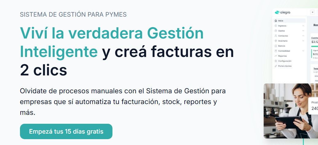 Portal web de Alegra