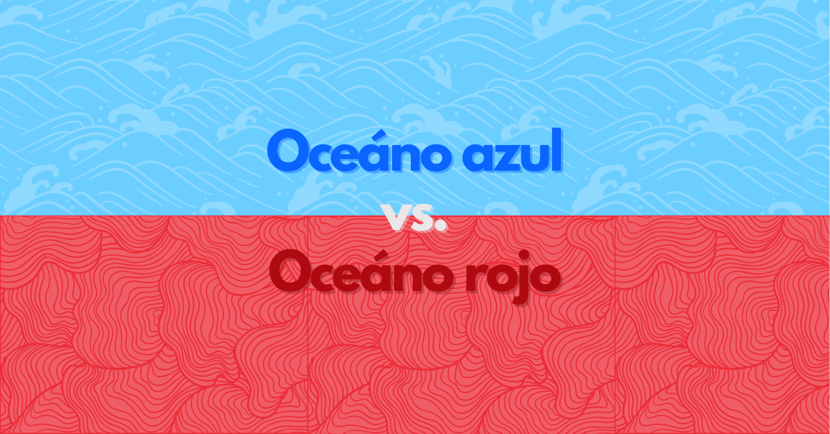 Portada del artículo: Diferencia entre Océano Azul y Rojo en negocios