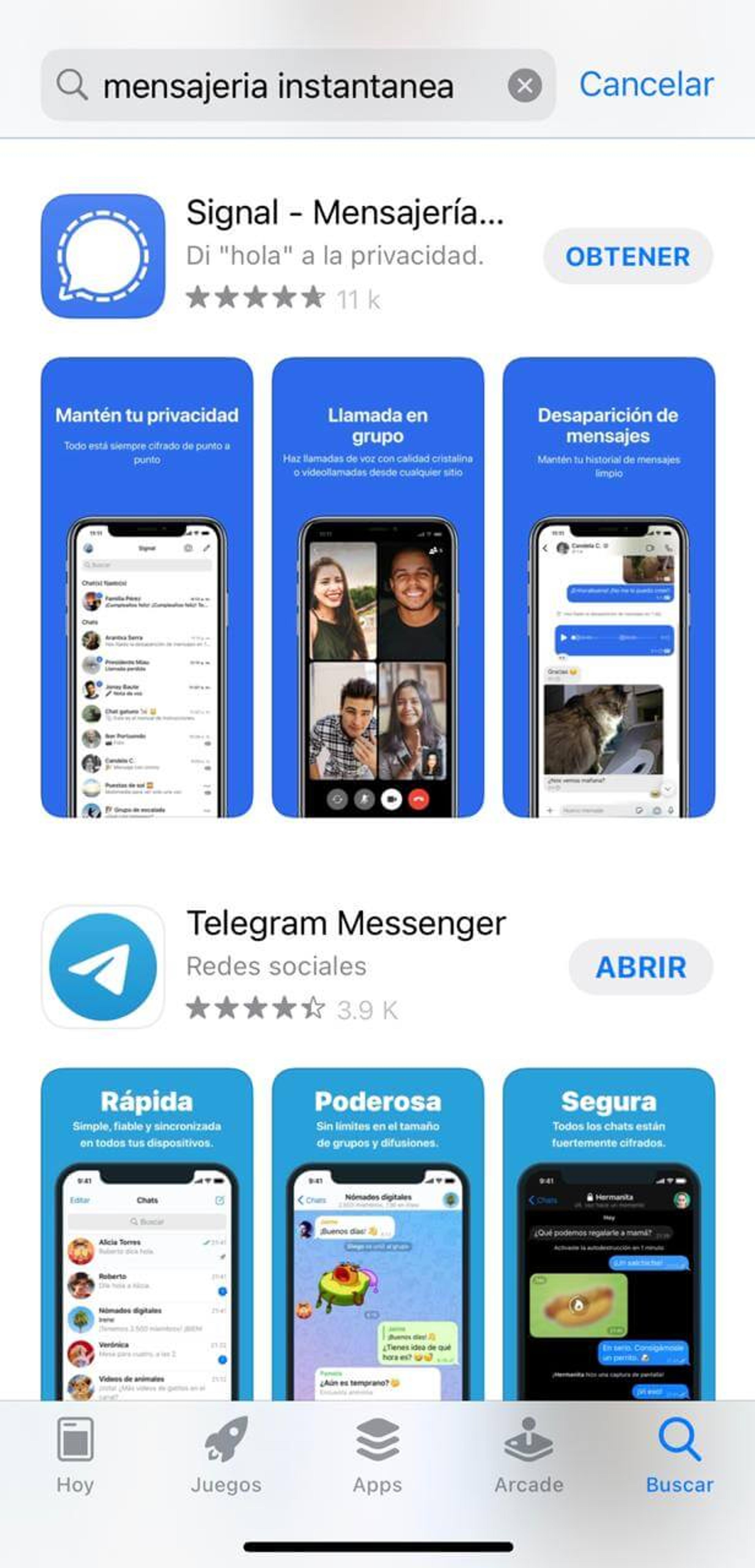 Ilustración del artículo: Telegram vs WhatsApp vs Signal