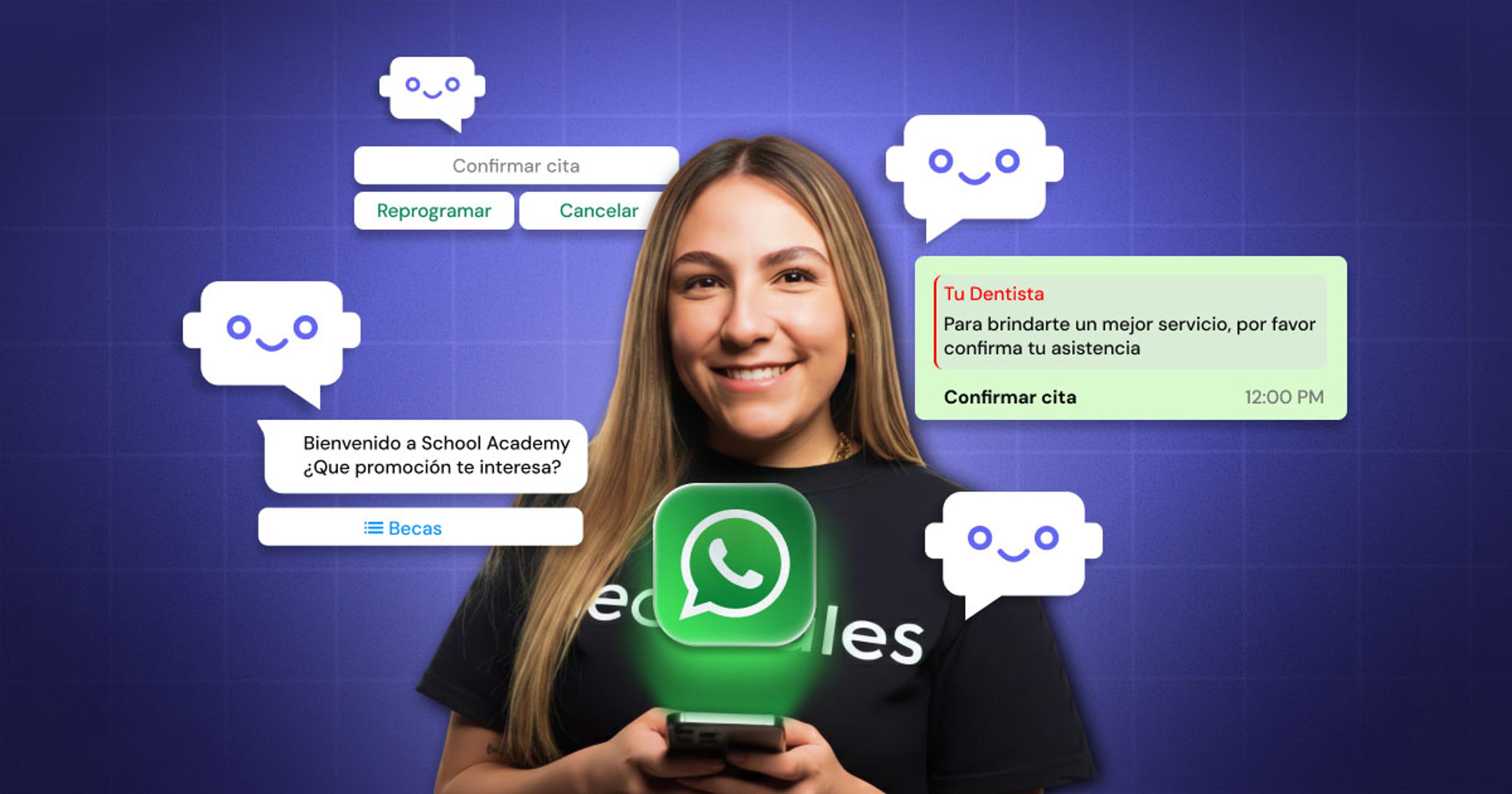 Portada del artículo: Mejores agentes de IA para WhatsApp: top 6