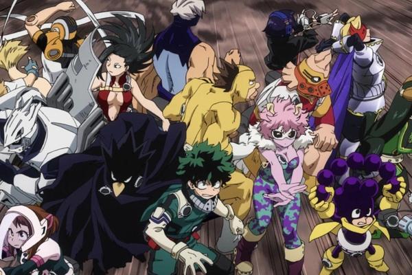 Class 1-A in battle formation