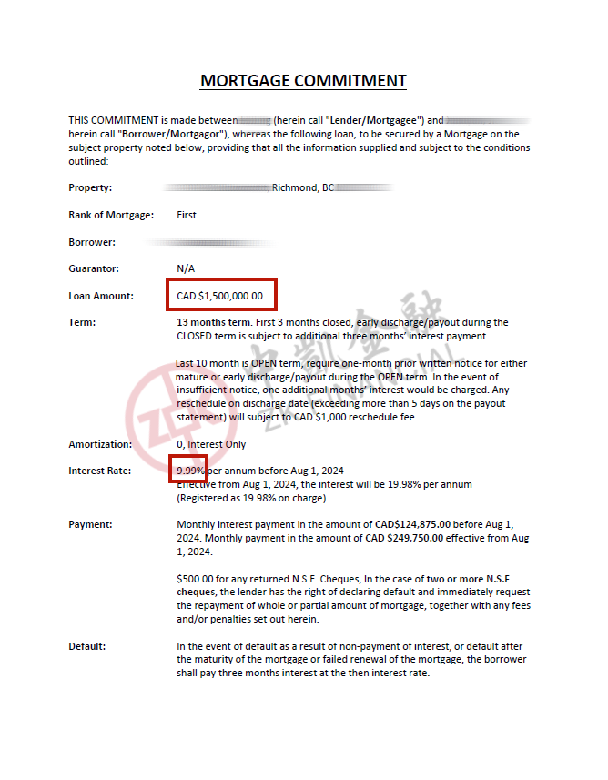 客户买投资房急需交接，中凯火速批下$150万！