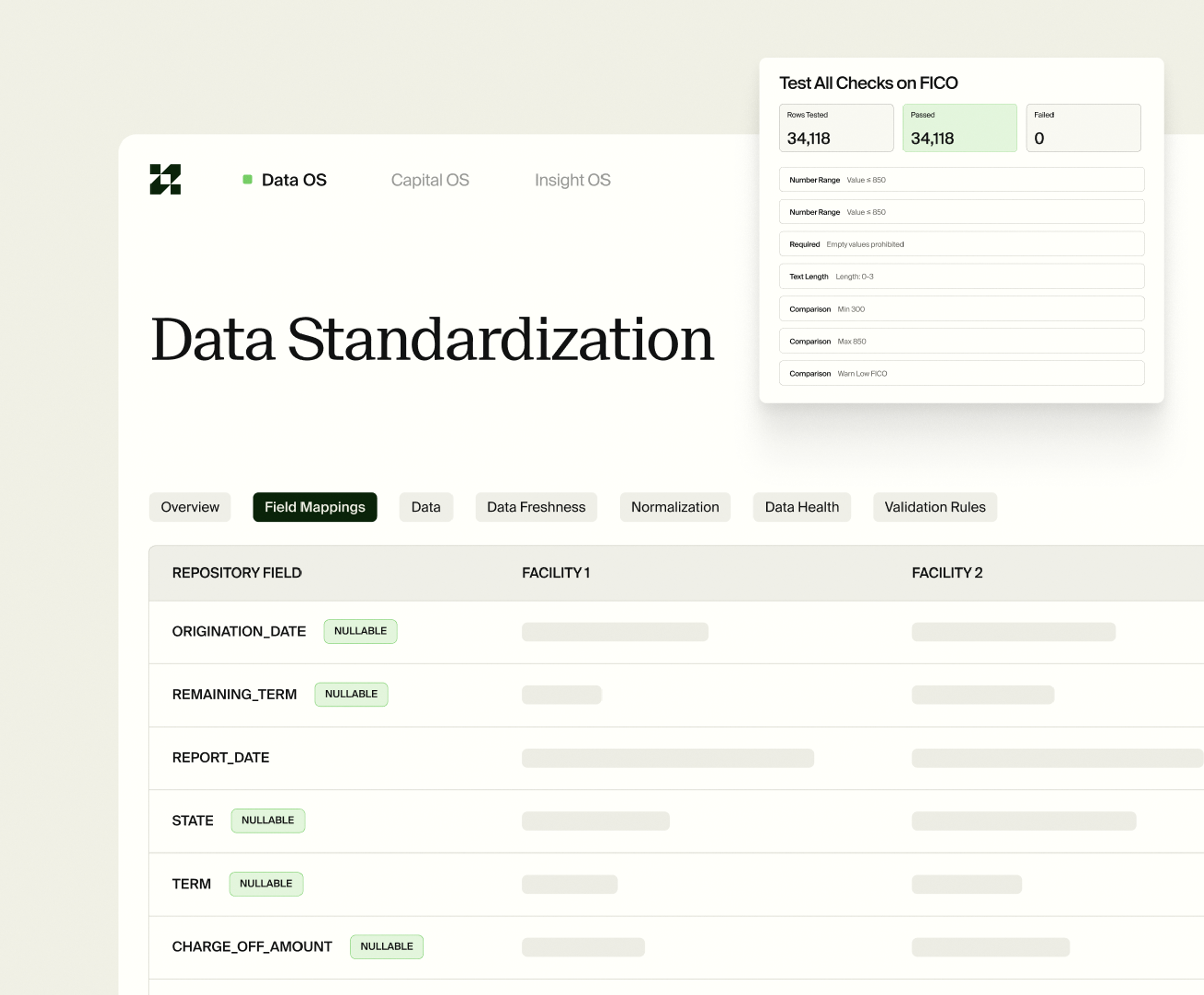 Verify and standardize data