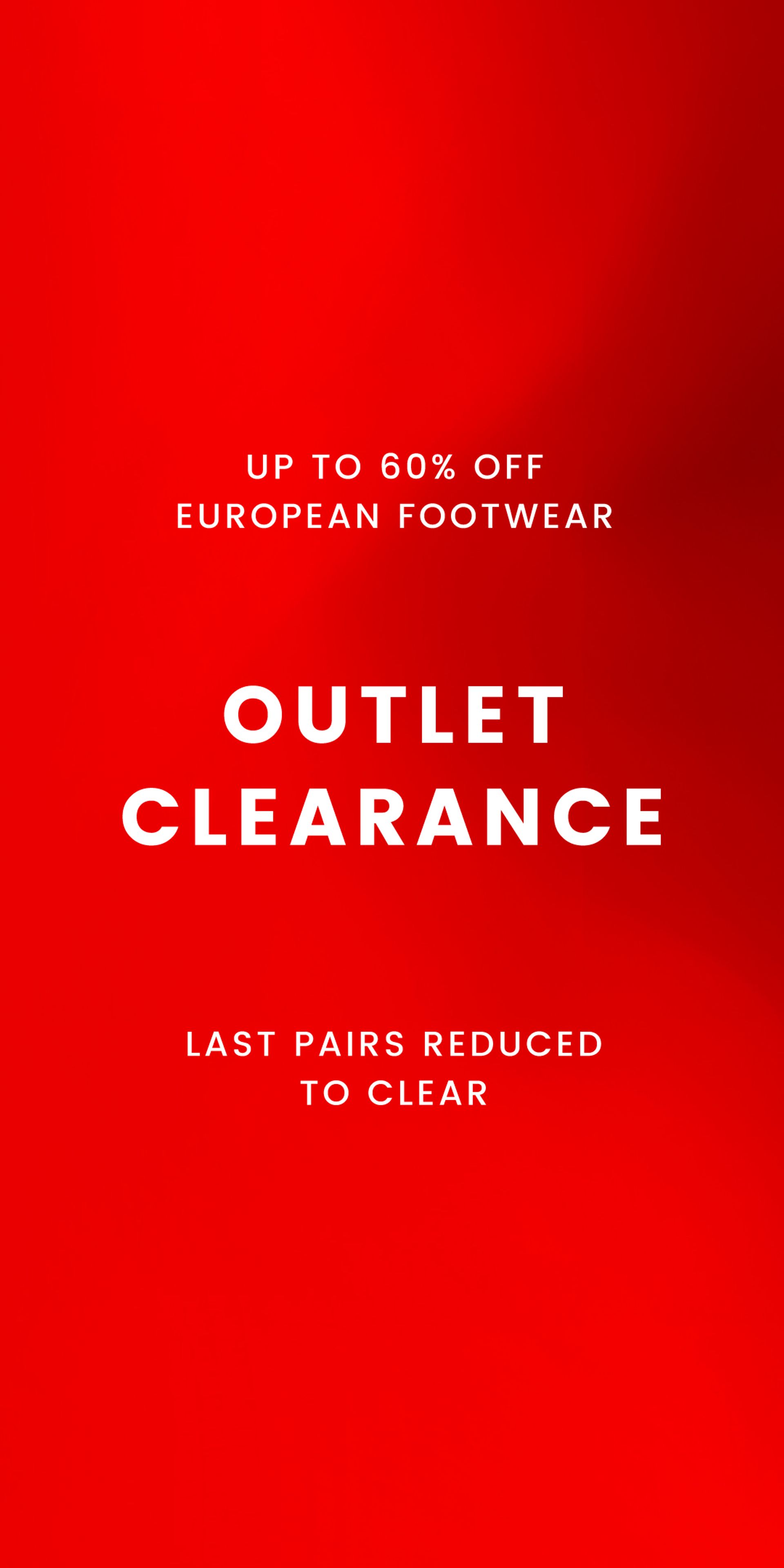 Outlet Clearance