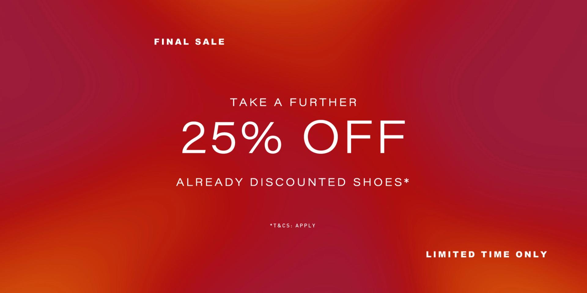Final Sale: Take 25% Off Sale Items