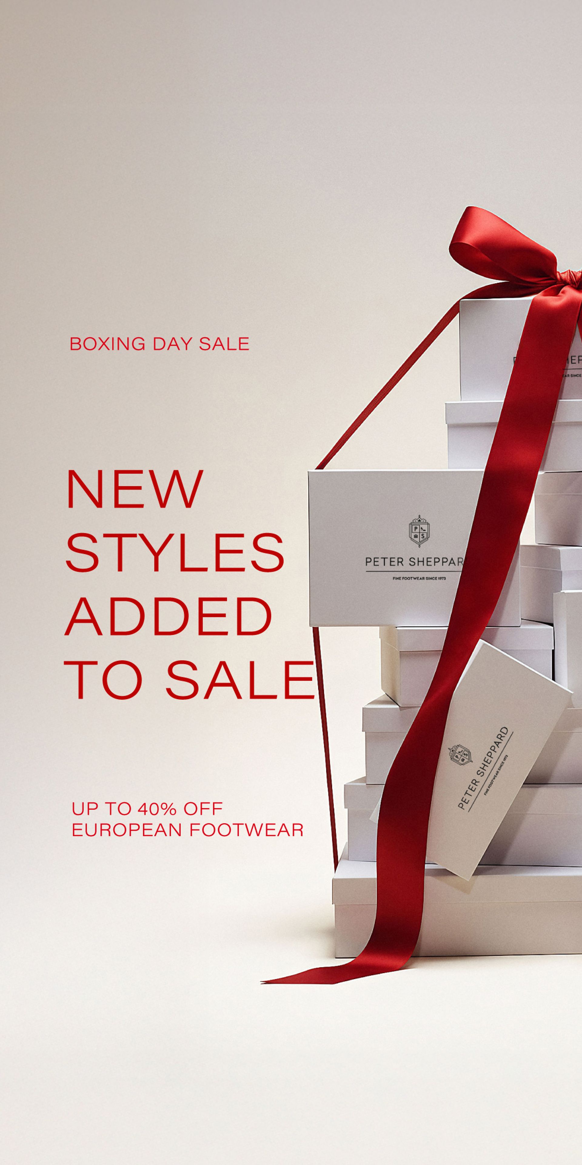 End Of Season Sale - Boxing Day