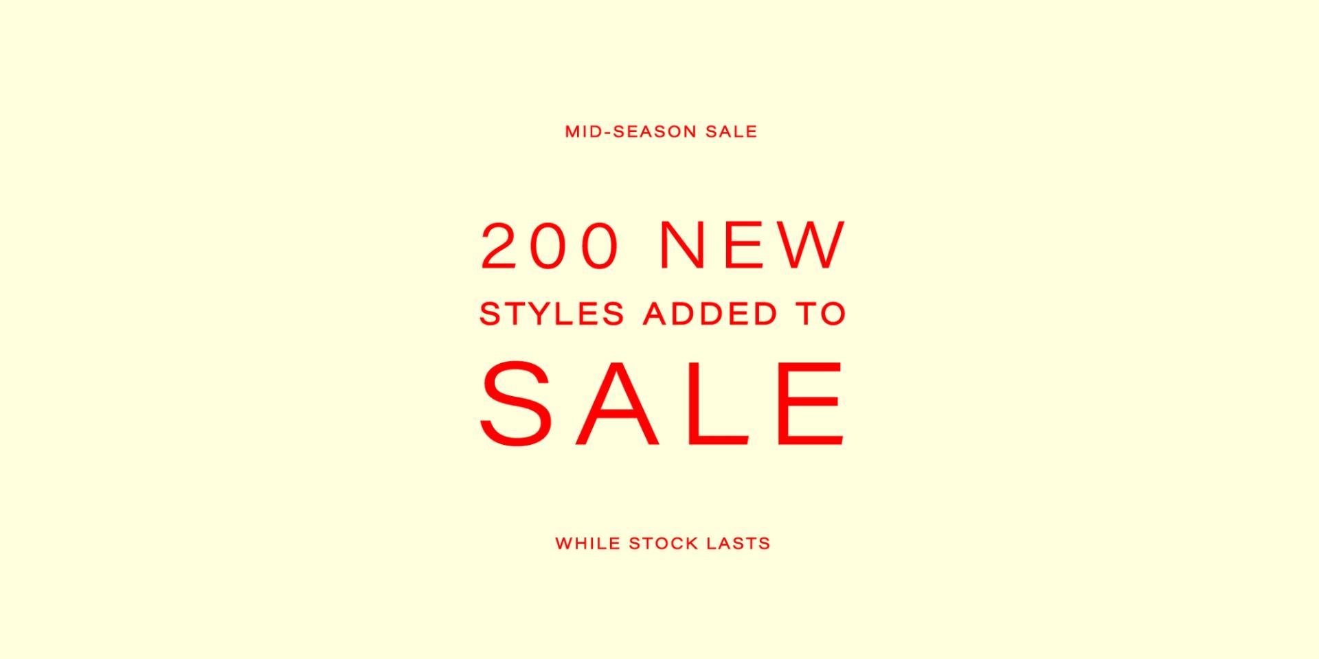 Mid Season Sale