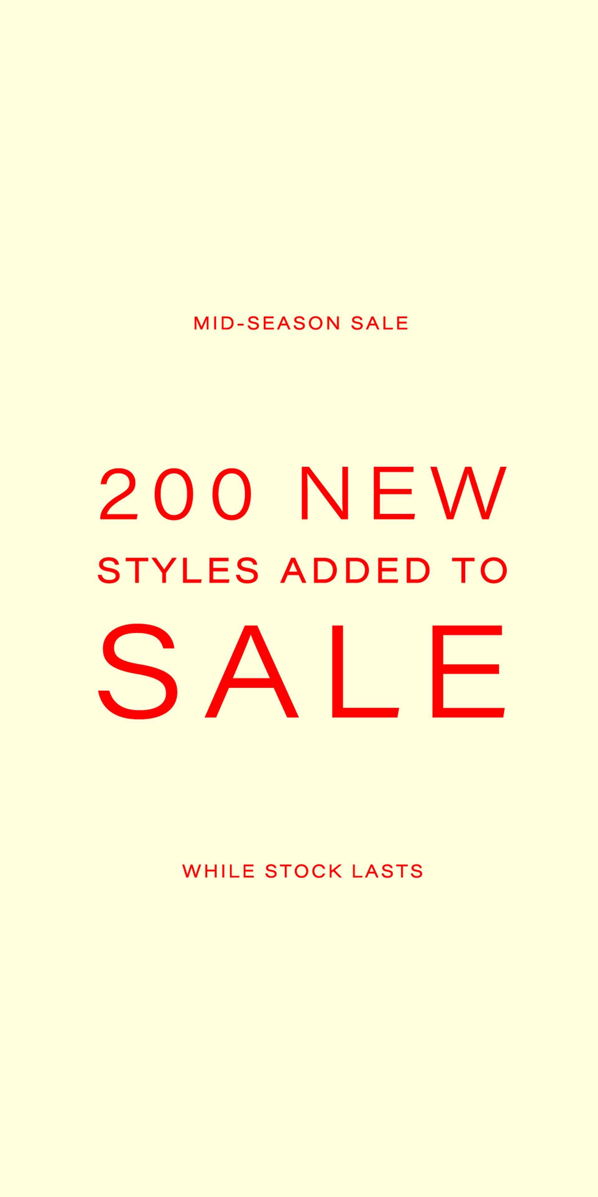 Mid Season Sale