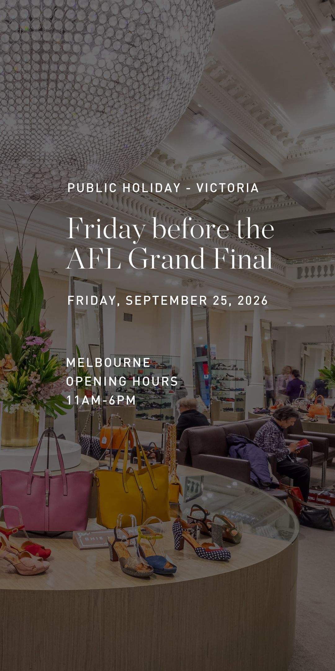 AFL public holiday hours