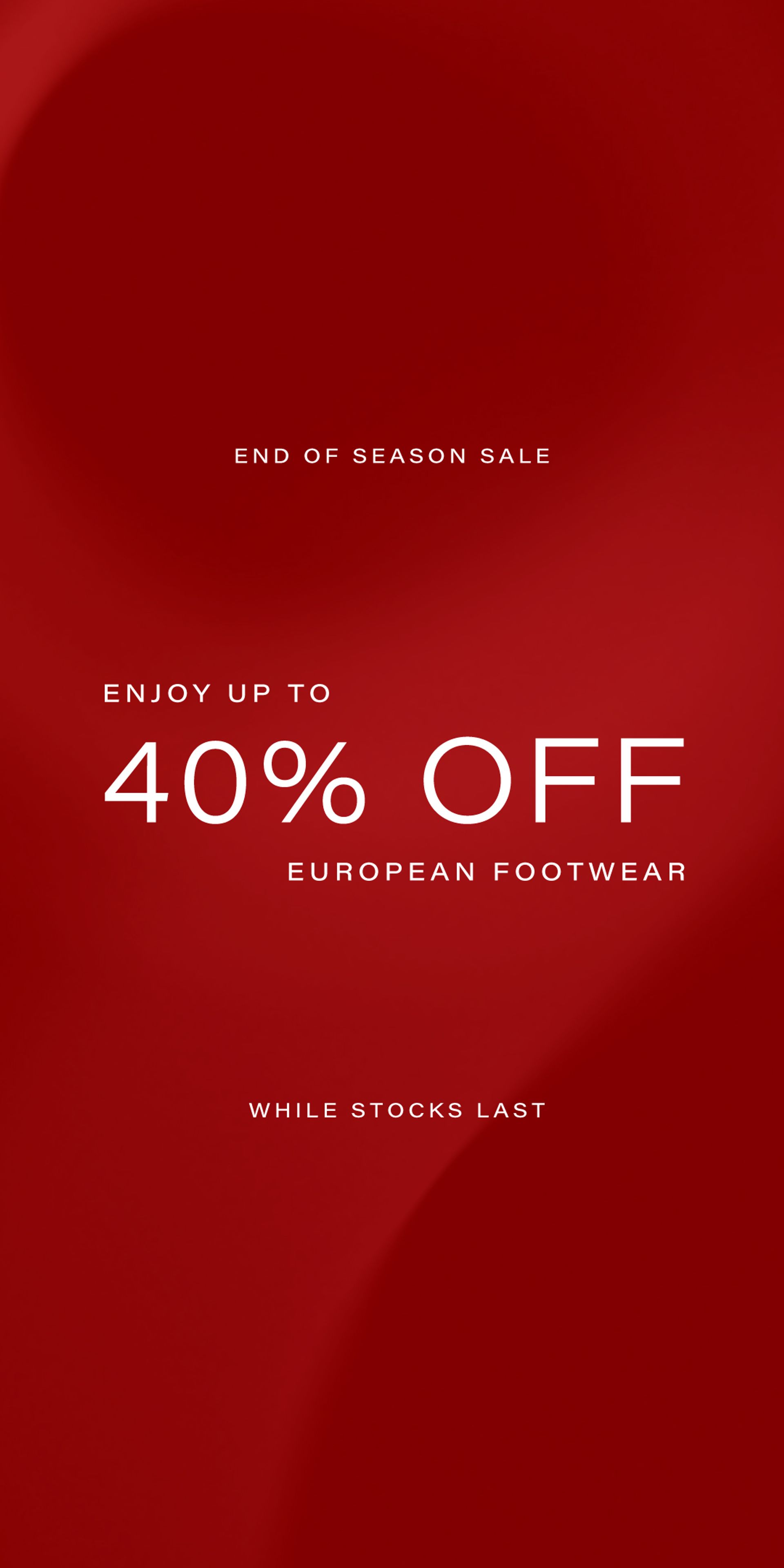 End Of Season Sale