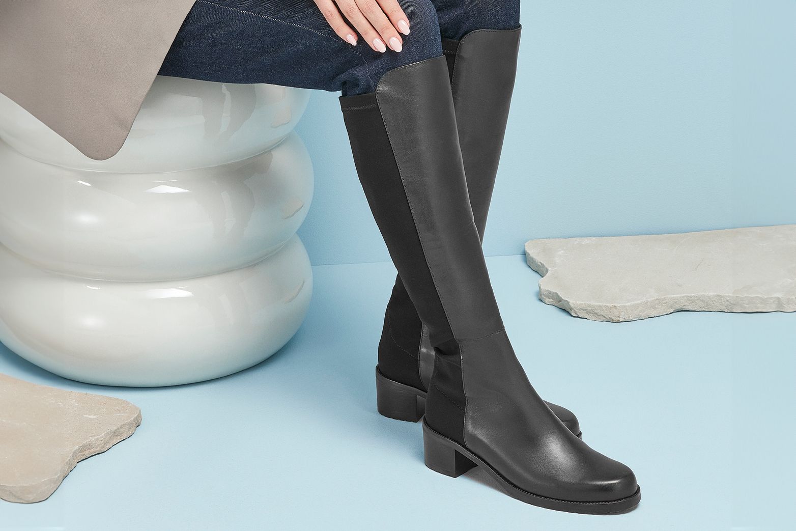 Womens Leather Knee High Long Boots in Australia Peter