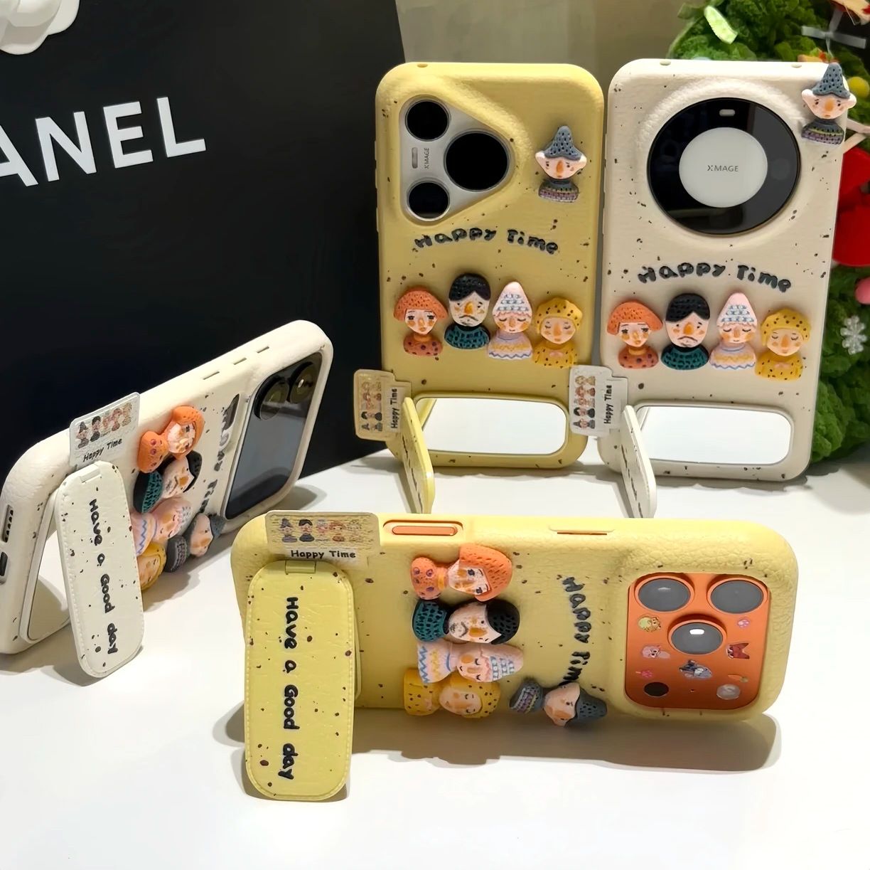 Happy Time 3D Character iPhone Case
