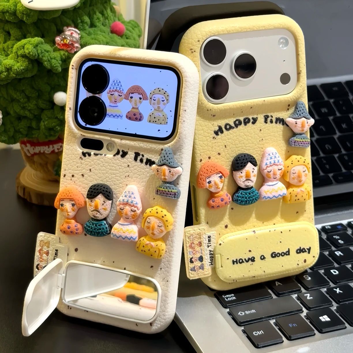 Happy Time 3D Character iPhone Case