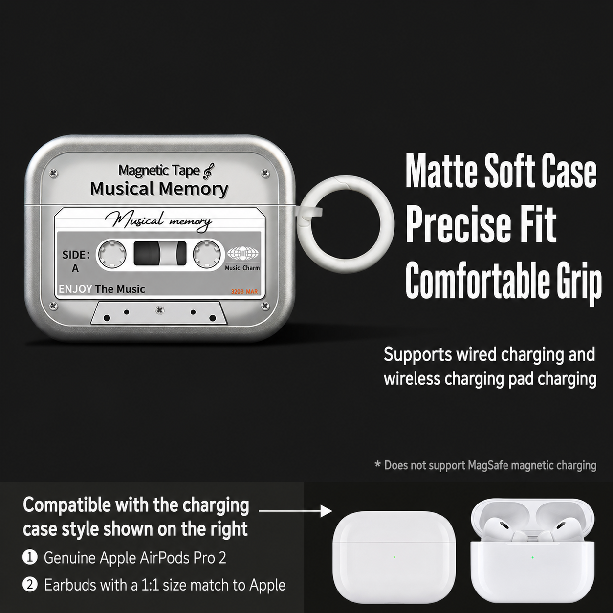 Retro Tape AirPods Protective Case