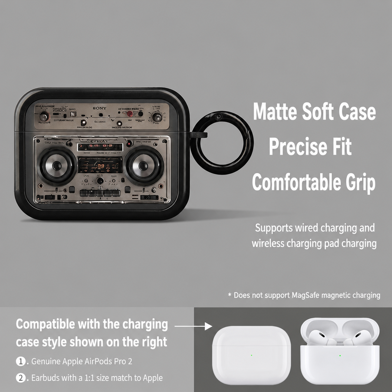 Retro Tape AirPods Protective Case