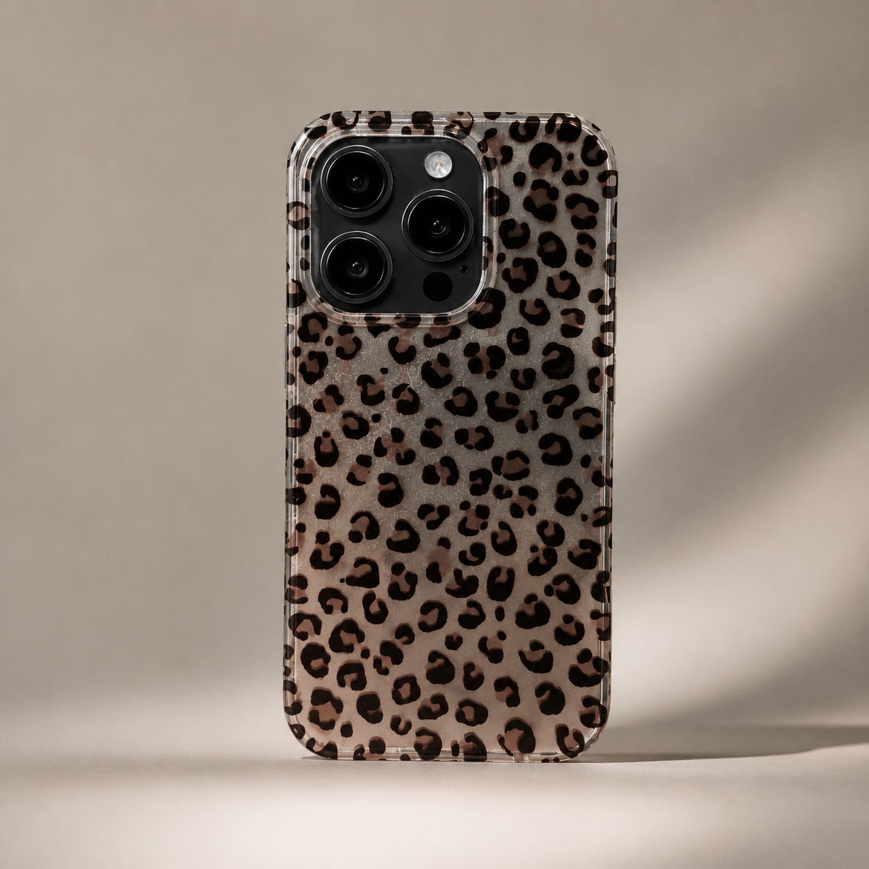 Glossy Leopard Clear iPhone Case