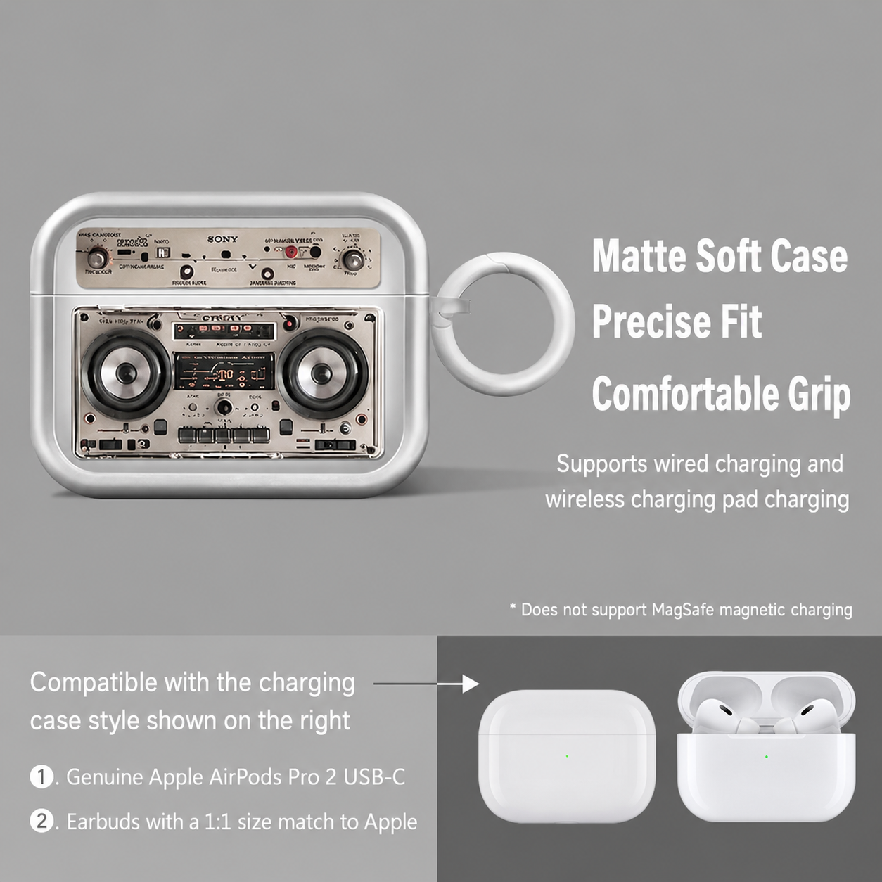 Retro Tape AirPods Protective Case