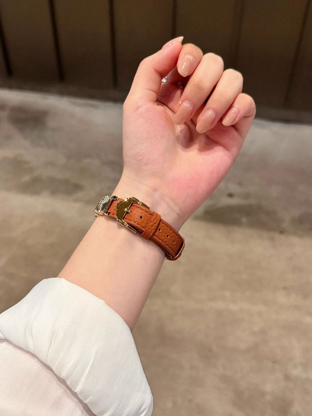 Crystal Buckle Textured Apple Watch Band