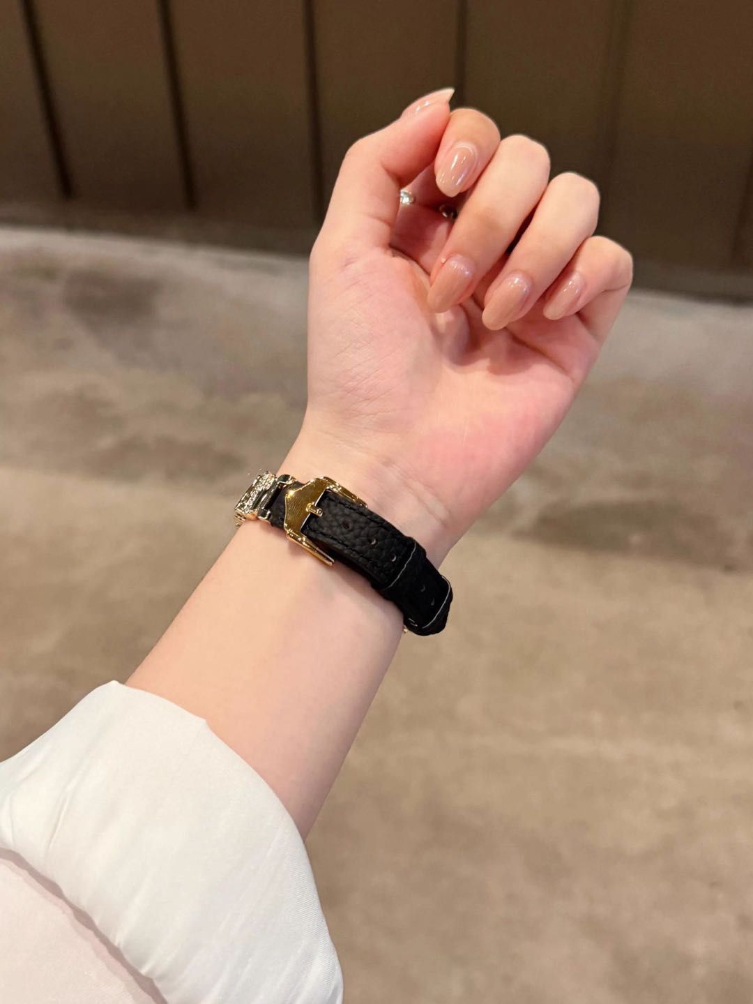 Crystal Buckle Textured Apple Watch Band