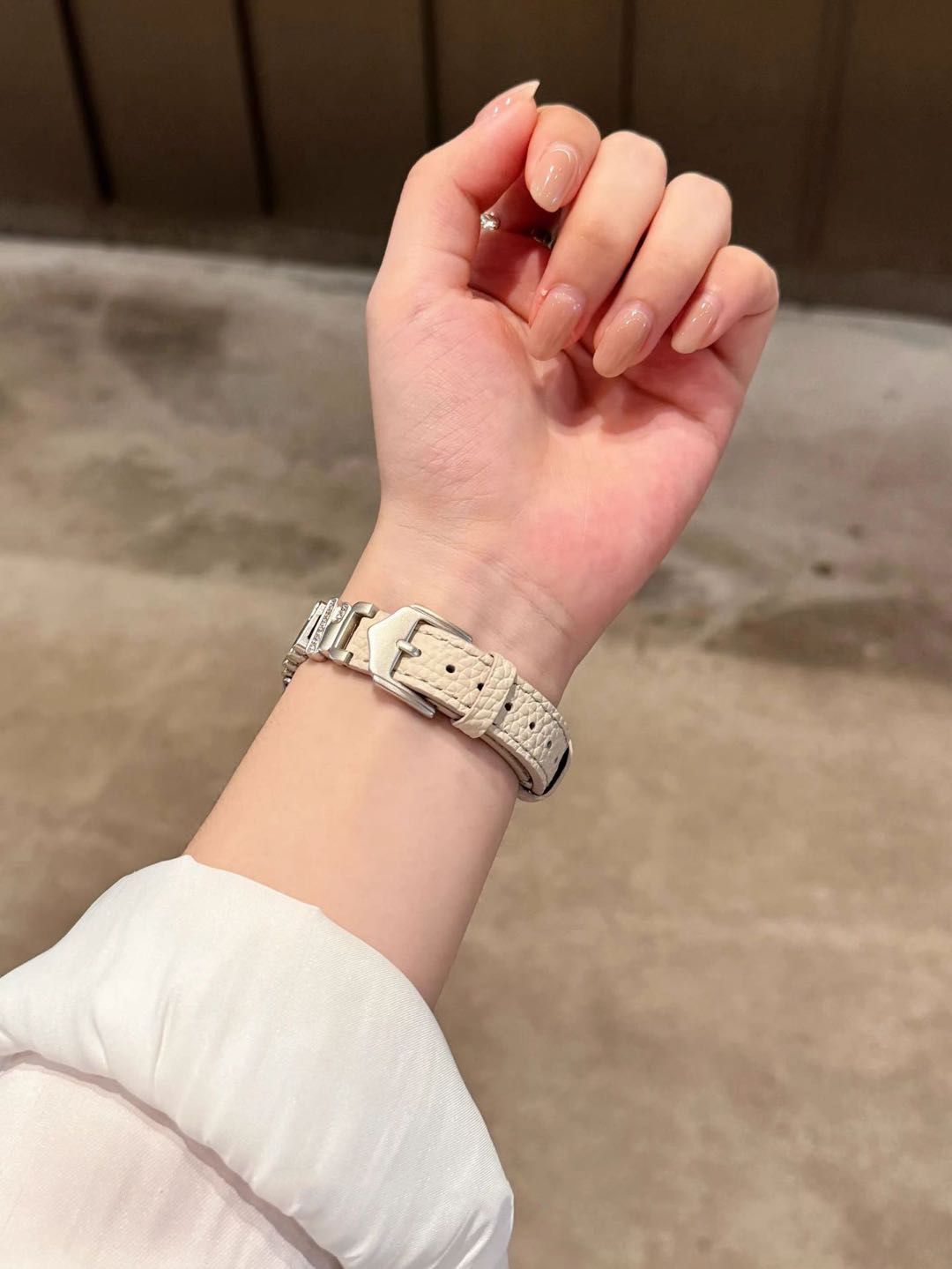 Crystal Buckle Textured Apple Watch Band