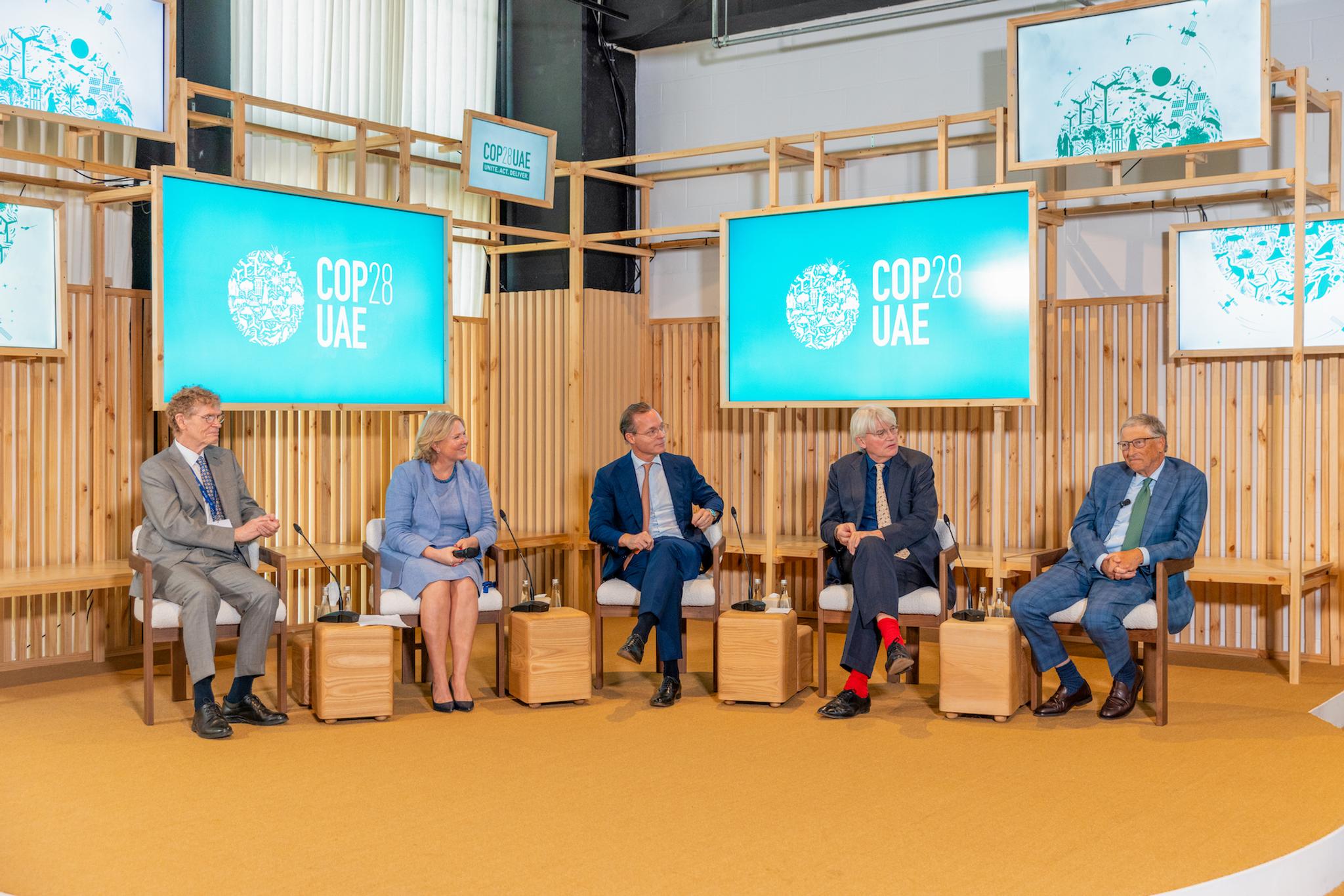 Bill Gates at the UAE Pavilion at COP28