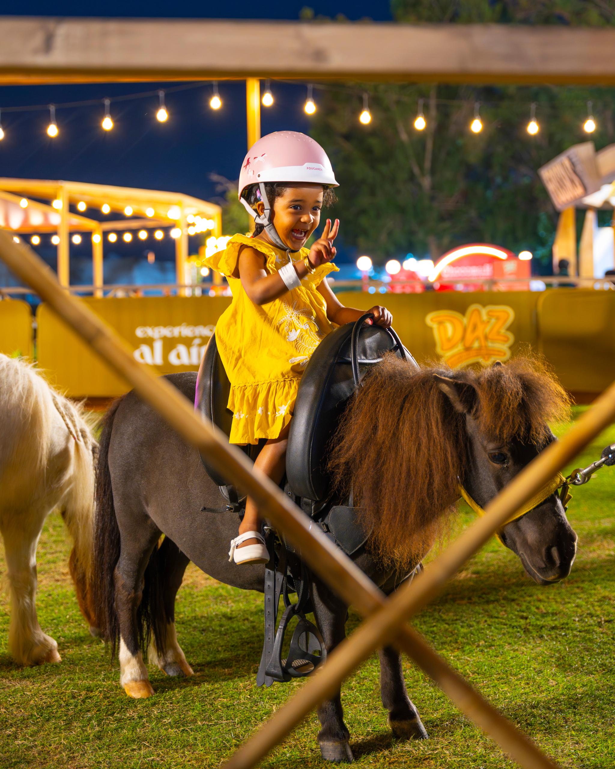 Child, pony