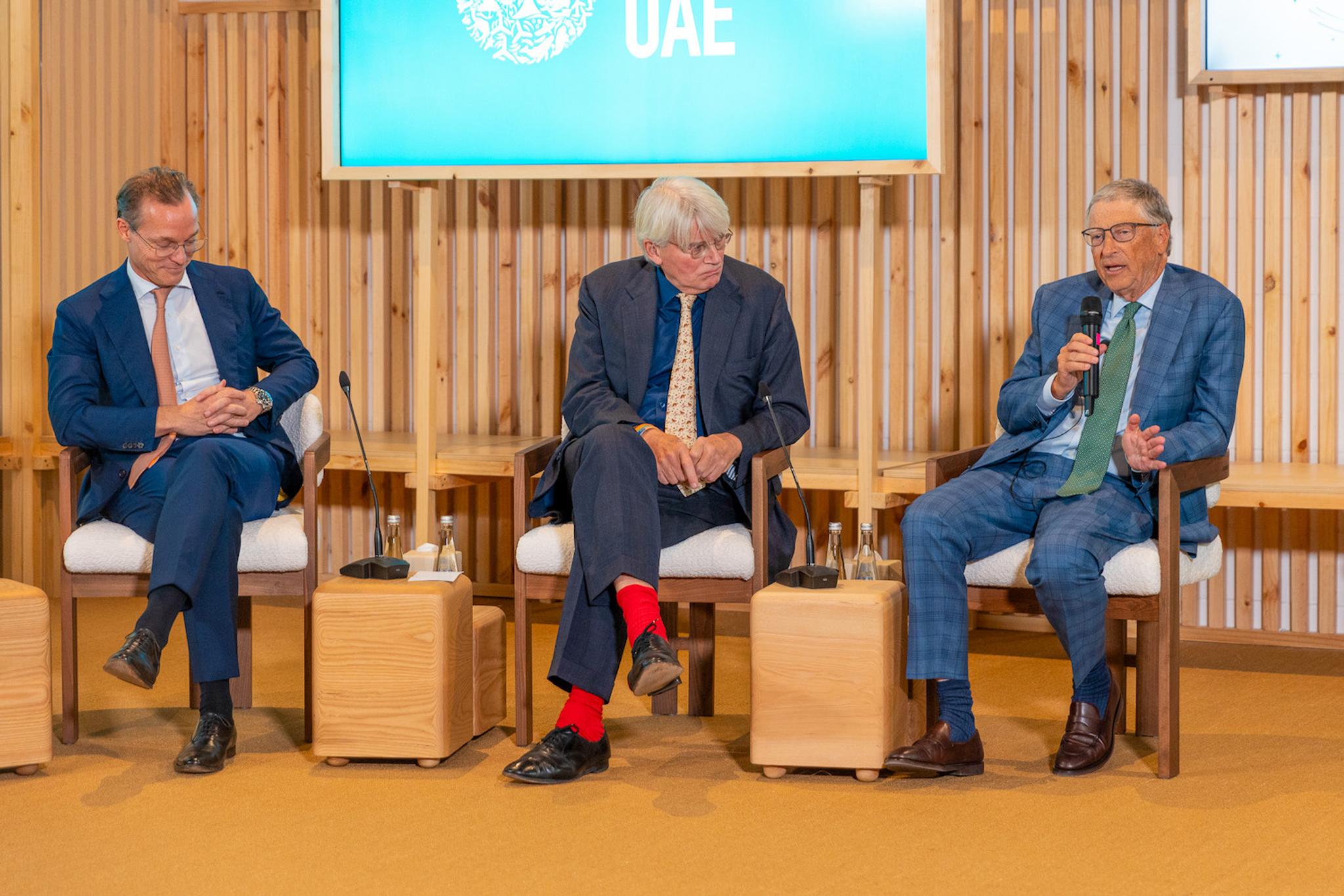 Bill Gates at COP28 UAE Pavilion