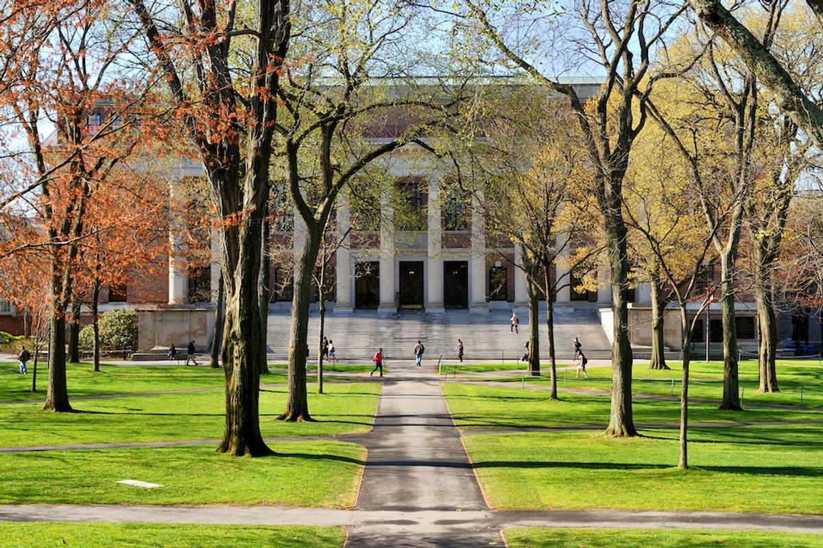 College Campus in the Spring