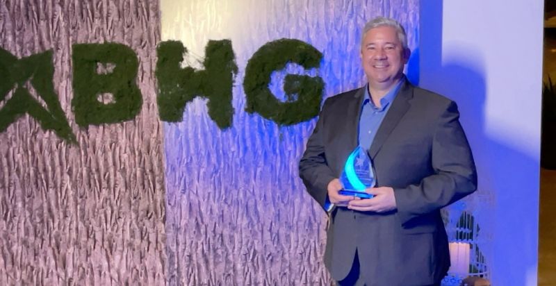 Terry getting an award