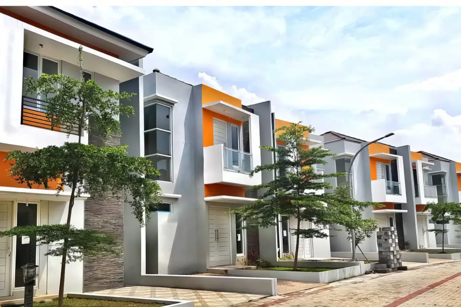 perumahan panorama bintaro - rumah nyaman strategis impian keluarga semua, rumah 2 lantai tipe 90/84 tampak depan