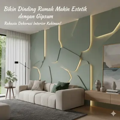 Bikin Dinding Rumah Makin Estetik dengan Gipsum: Rahasia Dekorasi Interior Kekinian! - Panorama Sepatan 1