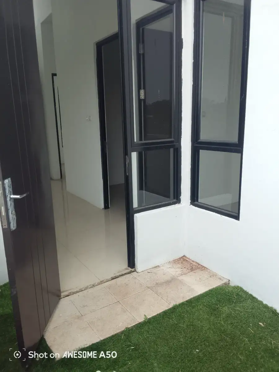 rumah tipe 40/65 garden house serpong tampak depan