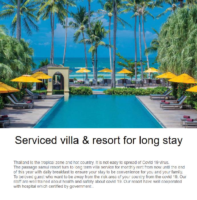 Serviced villa & resort for long stay