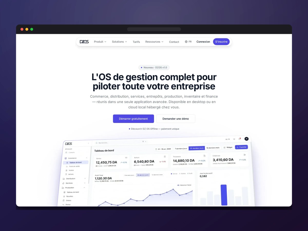 InfraDZ Software Marketing Site