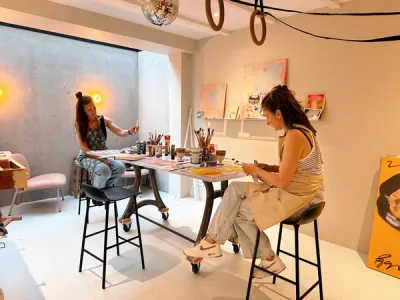 Avond in het atelier
