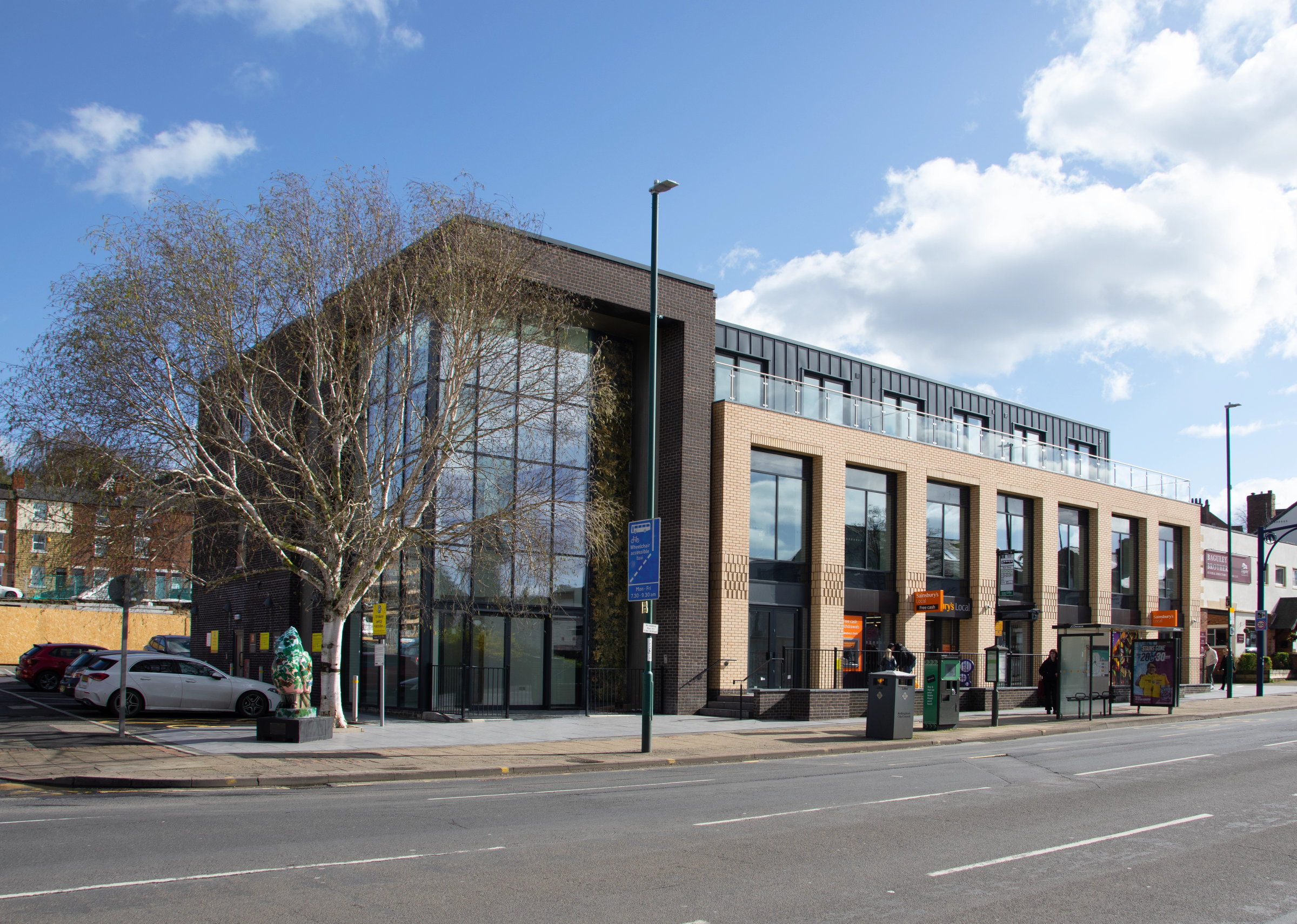 Some members of Arc Design Studio gathered around some work