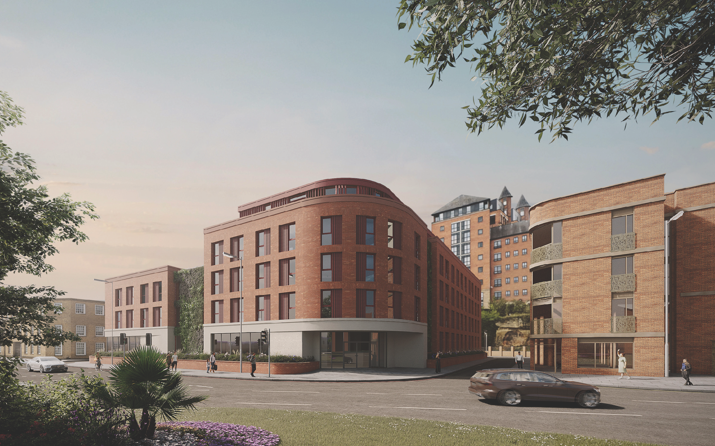 Some members of Arc Design Studio gathered around some work