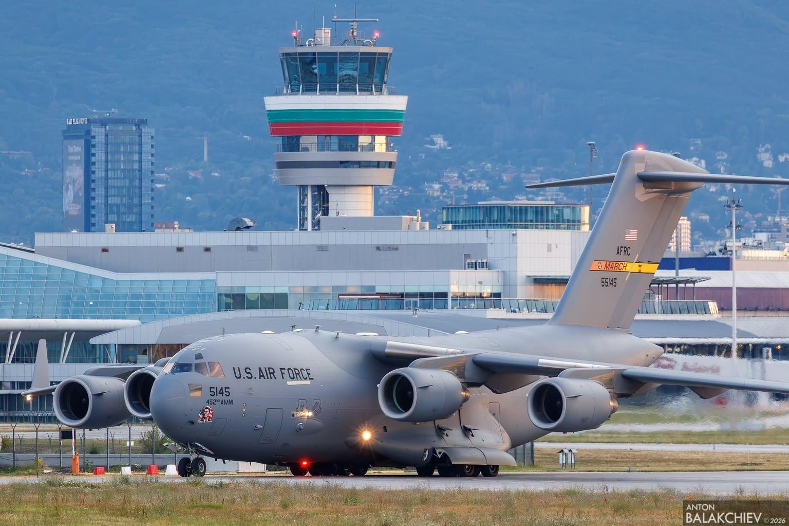 Another US Military Aircraft Lands at Sofia Airport