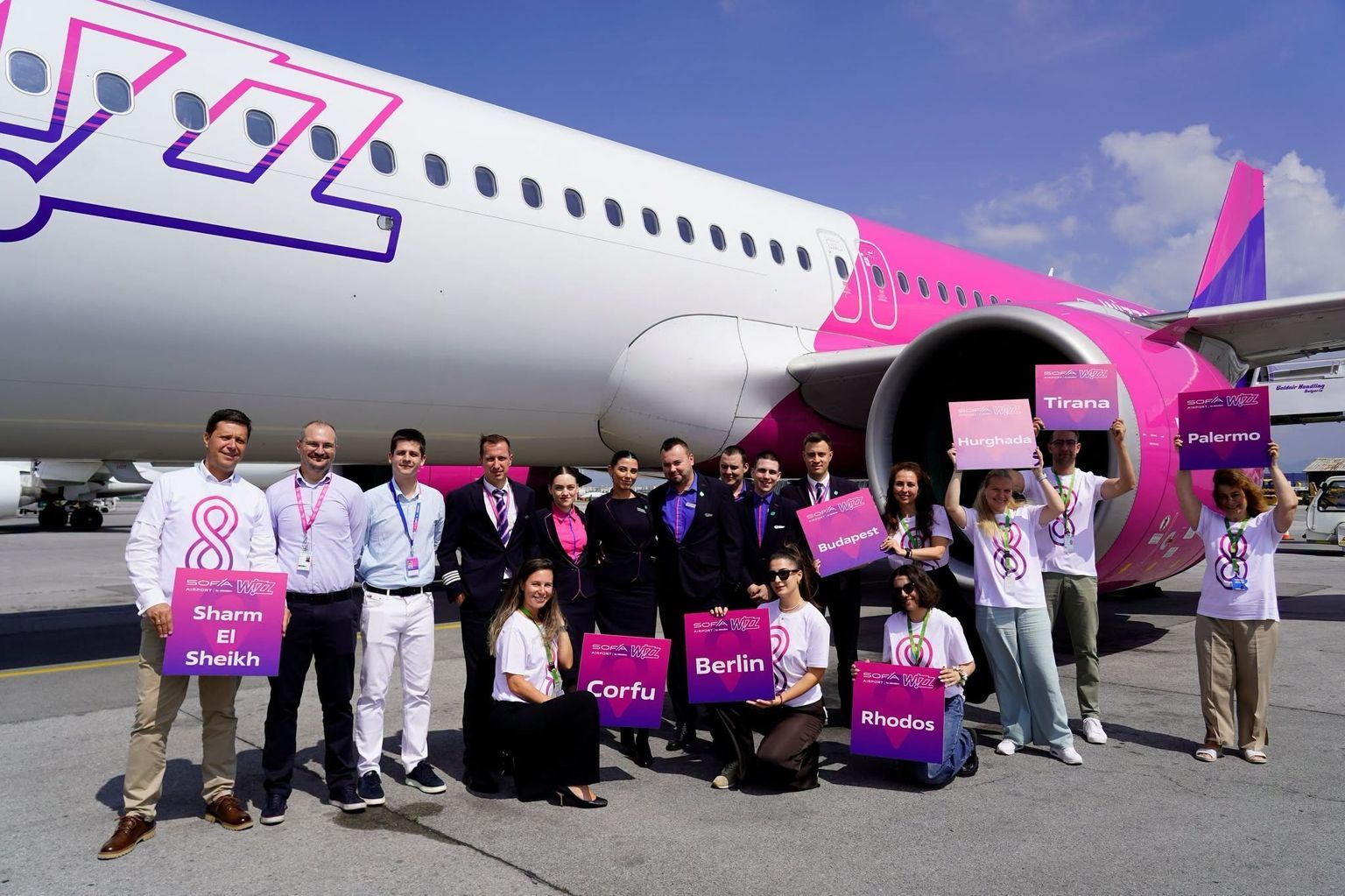 Летище София посрещна осмия базиран самолет на Wizz Air