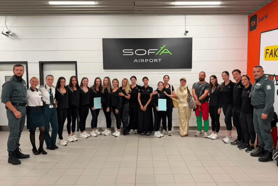 Champions’ Welcome for Bulgaria’s Gymnasts at Sofia Airport After World Championships in Frankfurt