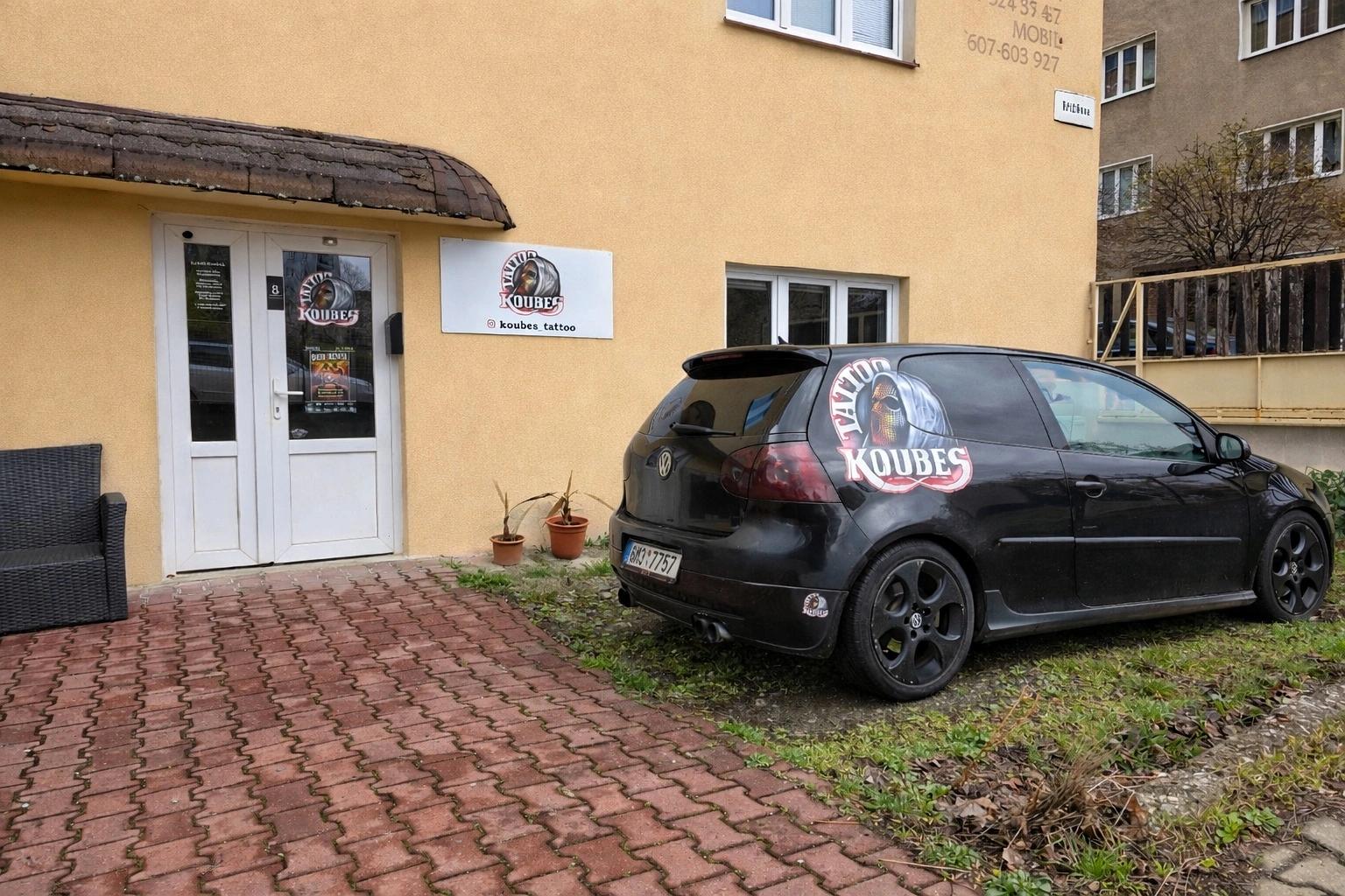 Exteriér studia KOUBES TATTOO v Olomouci