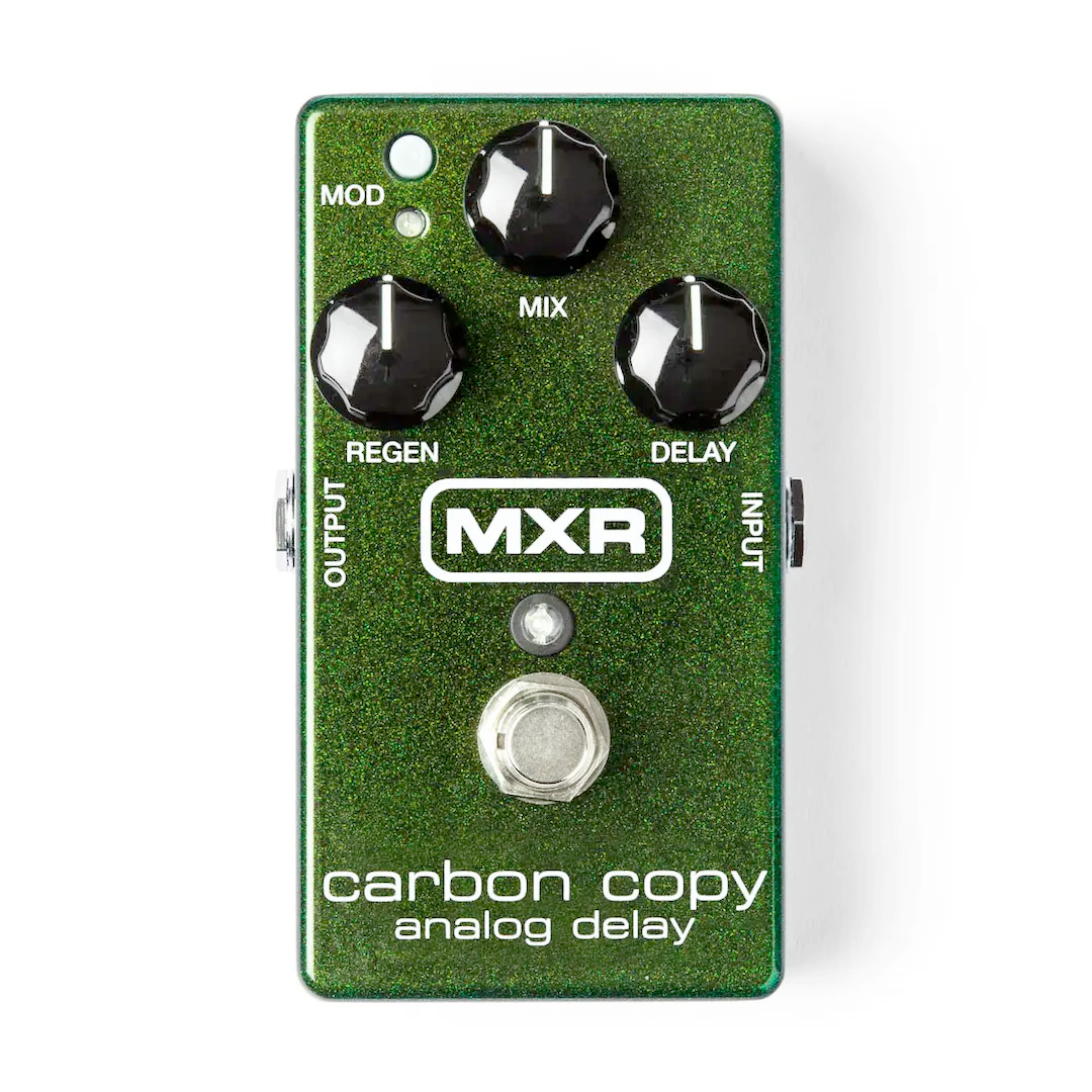 MXR Carbon Copy analog delay on white background