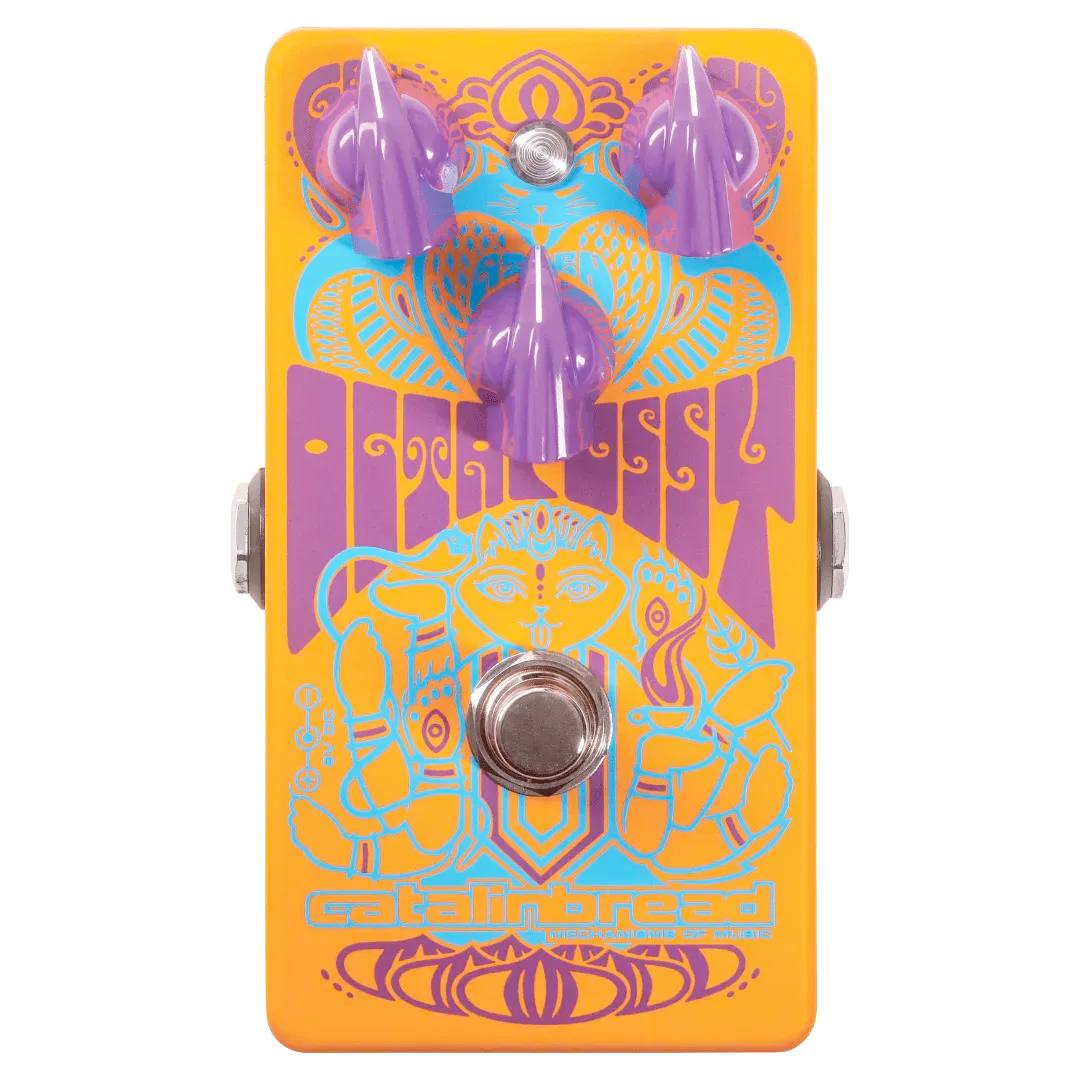 Catalinbread Octapussy fuzz pedal in pschedelic colors